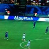 Yes, in case you're wondering that is Moy Park chicken advertising at the World Cup