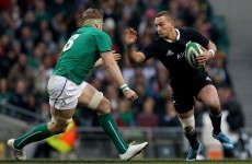 All Blacks out-half Aaron Cruden is off the post-RWC2015 transfer market