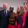 Soccer nut Joe Biden and family went to awkwardly hang out in the USA dressing room last night