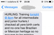 This GAA club is taking no World Cup-related excuses for missing training