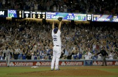 This wild throw spoiled Clayton Kershaw's perfect game last night