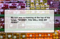 What's the most embarrassing thing your child has done in a supermarket?