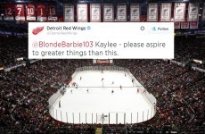 Detroit's ice hockey team gave a girl on Twitter some sage life lessons