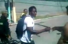 Sulley Muntari filmed handing out money on the streets of Brazil