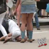 Someone dubbed WWE commentary over a video of an extremely drunk man
