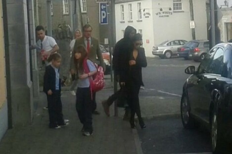 Kim and Kanye hanging around Portlaoise last month.
