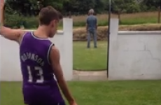 Irish lad kicks a ball at his dad's head every day during World Cup