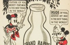 Vintage ad for Mickey Mouse's Milk will ruin your childhood