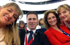 It's the first day of the new European Parliament and these Irish MEPs were really excited