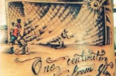 Chile striker gets tattoo of 119th minute shot that hit the crossbar against Brazil
