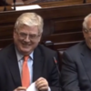 Here's one who left earlier: All smiles as Tánaiste Eamon Gilmore takes his last Dáil questions
