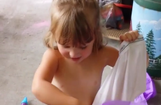 Little girl gets horrible birthday present from her mum... and reacts perfectly