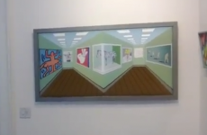 This painting is an optical illusion and will make your brain hurt