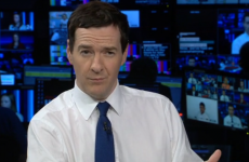 UK finance minister George Osborne makes a hames of kid's question: "What's 7 times 8?"