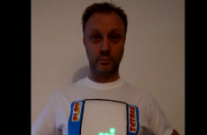 Hold everything, it's a playable Tetris t-shirt