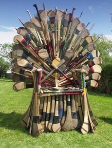Community projects make Game of Thrones sculptures out of old hurleys