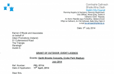 The documents: Here's exactly why the Garth Brooks gigs were refused permission