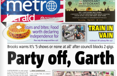 The Garth Brooks headline in today's Metro Herald is pretty excellent