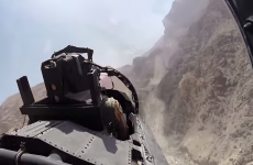 Here's what a fighter jet flying through canyons looks like from the backseat