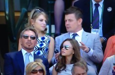 Brian O'Driscoll and Amy Huberman are in the Wimbledon Royal Box today