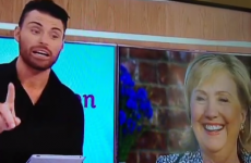 Former X Factor star Rylan calls Hillary Clinton 'babe' on live telly