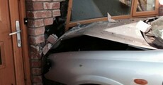 Gardaí are looking for the driver who crashed this car into a house