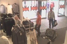 Three men on the run after stealing £800 worth of women's clothes
