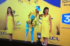 This Vine of a Tour de France rider being denied a kiss is just too awkward