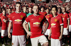 Manchester United unveil their new Chevrolet-sponsored home kit