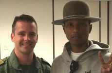 So, eh, the Air Corps bumped into Pharrell Williams today