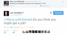 Leo Varadkar was throwing serious shade at Mary Lou McDonald last night