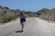 Irish couple runs through a swarm of locusts, just for the craic