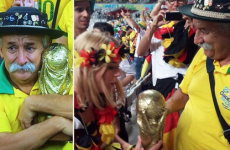 Heartbroken Brazil fan sums up nation's grief before giving his World Cup away