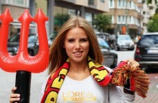 Belgian football fan lands modelling gig after being spotted cheering at World Cup