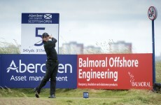 Rory McIlroy hits a monster 436-yard drive at the Scottish Open