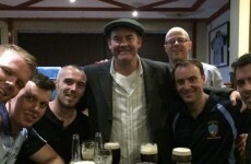 Anchorman star David Koechner dropped by St. Jude's GAA Club for a pint
