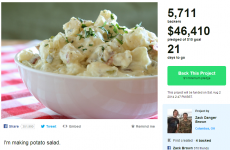 Guy who set up Kickstarter campaign to make potato salad raises $46k