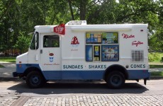 Thief caught after using an ice cream van as a getaway vehicle