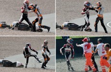 Road Rage: Two Moto3 riders fight trackside after crash
