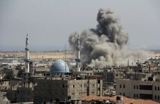 Israeli aircraft continue to strike Gaza as rockets fired from Syria and Lebanon