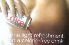 Diet Coke's latest topless ad has erased the man's nipple