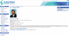 James Reilly is still Health Minister... according to the Department's website