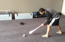 UFC fighters arrive in Dublin, then show off their hurling skills