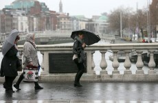 In today's typical Irish weather : Rain, hail, lightning, thunder, frogs, locusts*