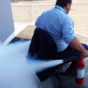 This guy made an office fire extinguisher jetpack. It went as well as you'd expect
