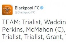 The Blackpool starting XI for today's friendly with Penrith is a real family-affair