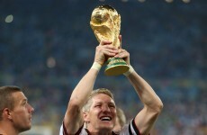 It wasn't me! Someone in the Germany camp broke the World Cup trophy