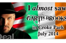 'I almost saw Garth Brooks' bumper stickers doing a roaring trade
