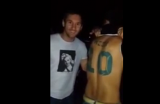 Fan with 'Messi 10' tattoo on his back meets the man himself