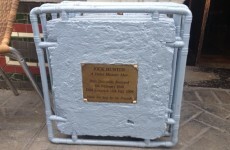 Munster memorial 'Jock's Block' outside Limerick pub painted blue by mystery man